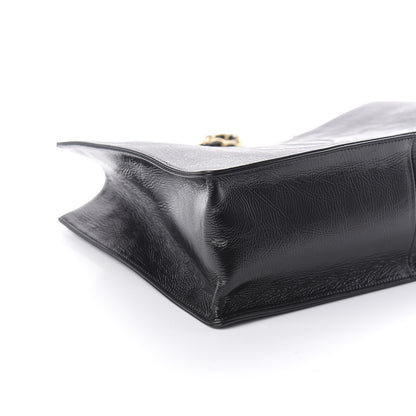 Chanel Shiny Aged Calfskin Shopping Bag Black 6 of 11