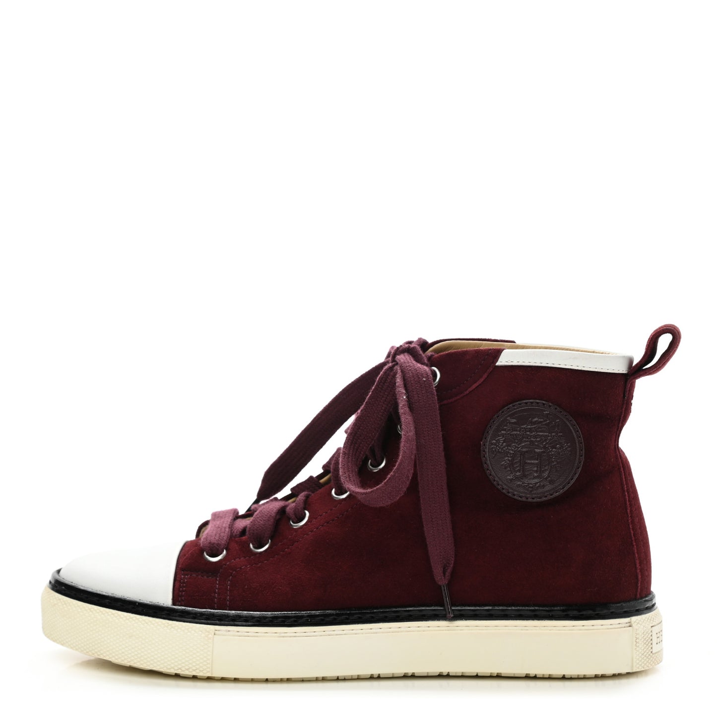 Suede Jimmy High Top Sneakers 36 Bordeaux