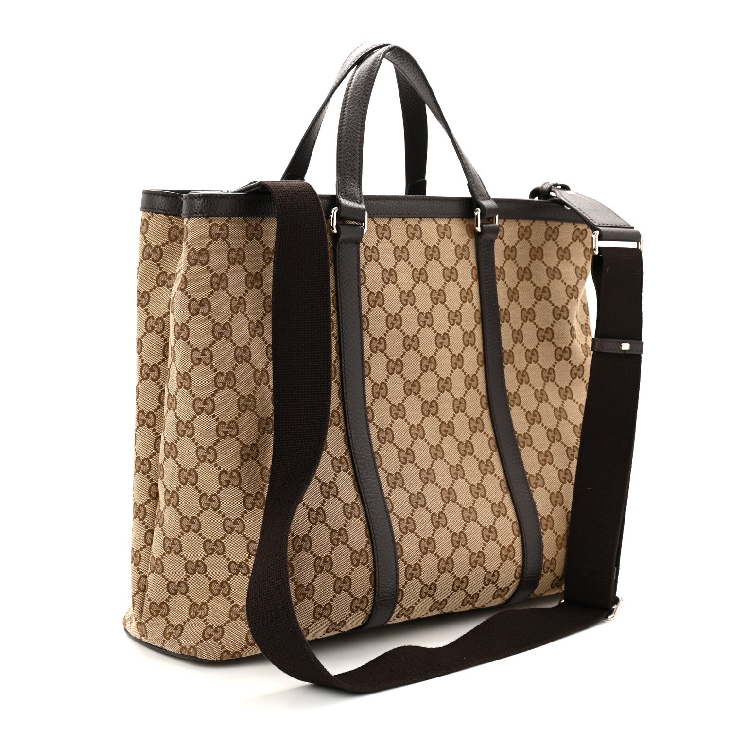 Gucci GG Monogram Large Joy Tote Bag Dark Brown 3 of 11