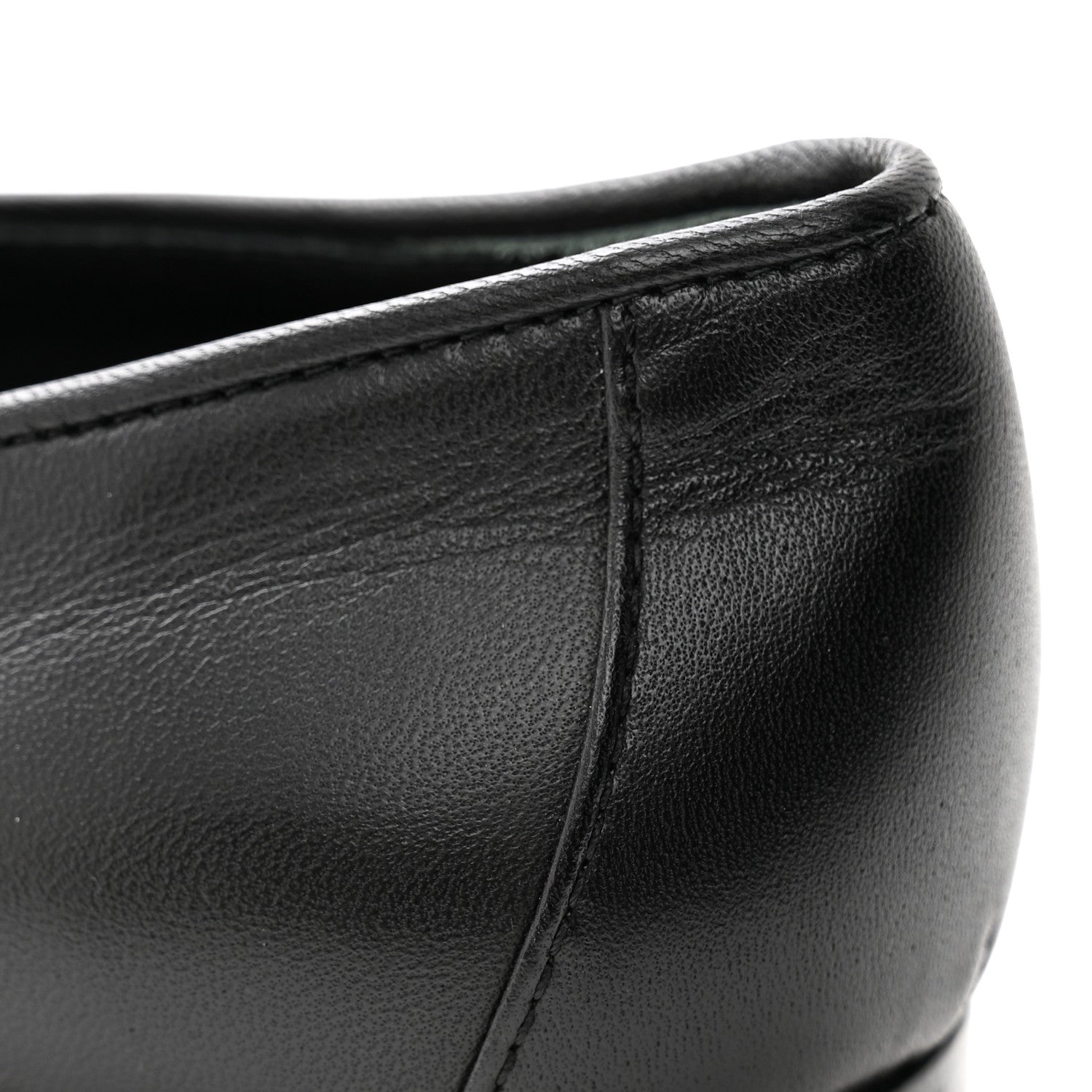 Chanel Lambskin CC Chain Mocassin Loafers 37 Black 10 of 10
