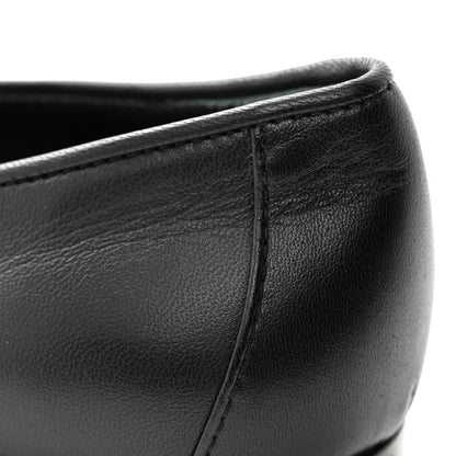 Chanel Lambskin CC Chain Mocassin Loafers 37 Black 10 of 10