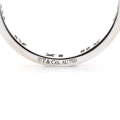 Tiffany 18K White Gold Diamond Atlas Pierced Ring 53 6.25 4 of 4