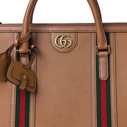 Gucci Koi Calfskin XL Bauletto Duffle Top Handle Bag Beige 7 of 9