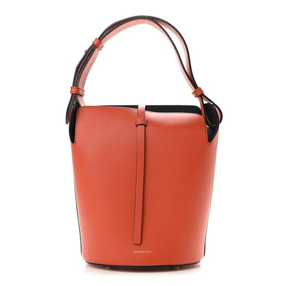 Burberry Supple Calfskin Small Bucket Orange 1 of 8