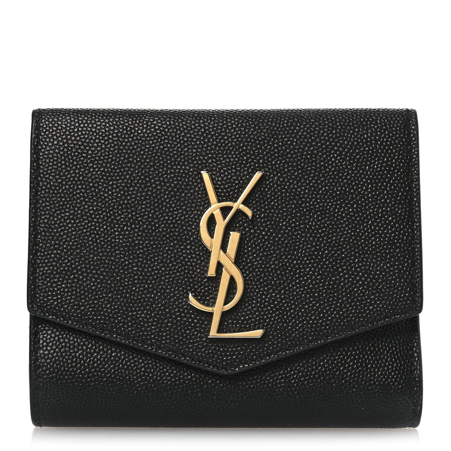 Grain De Poudre Monogram Bi-Fold Wallet Black
