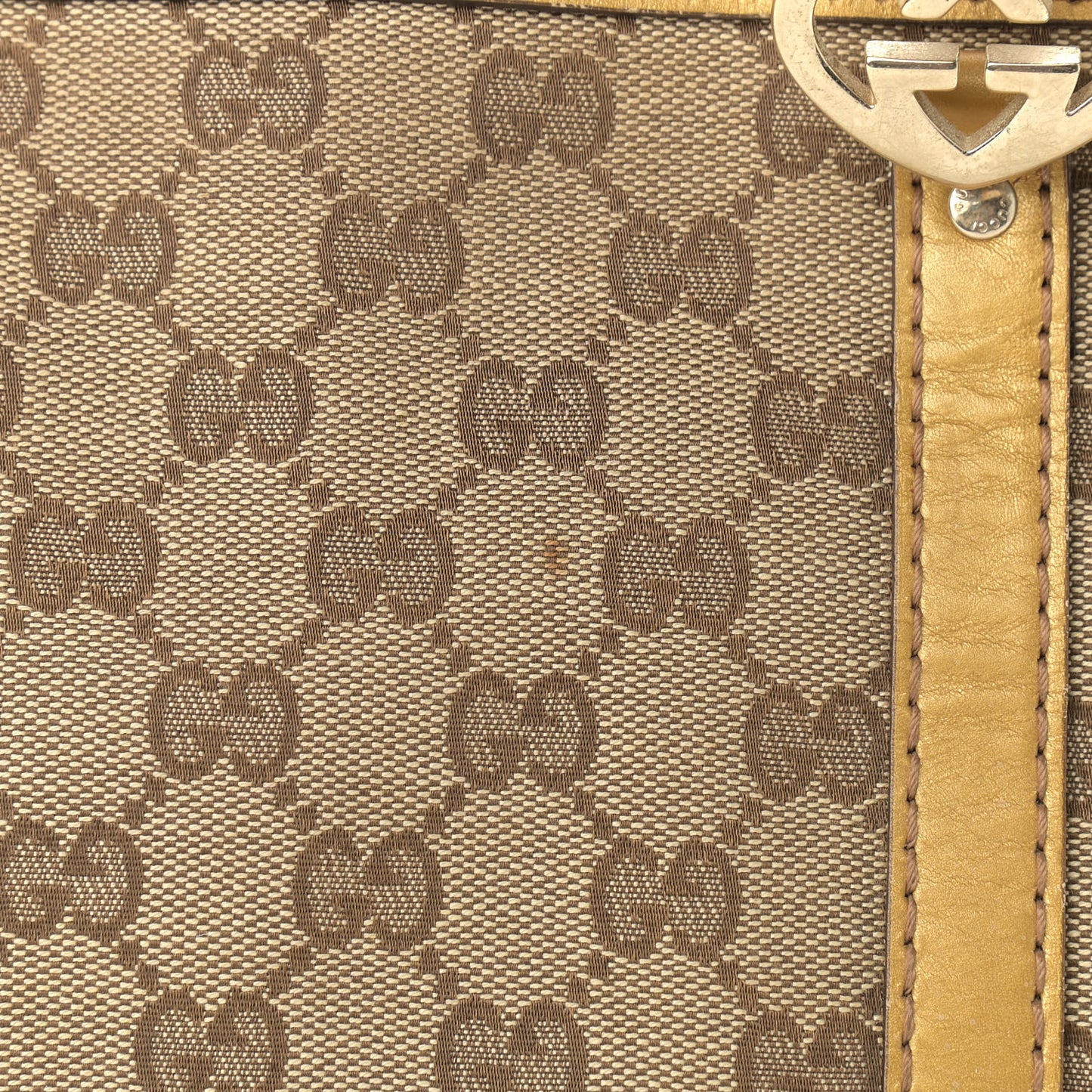 Monogram Small Lovely Heart Tote Gold