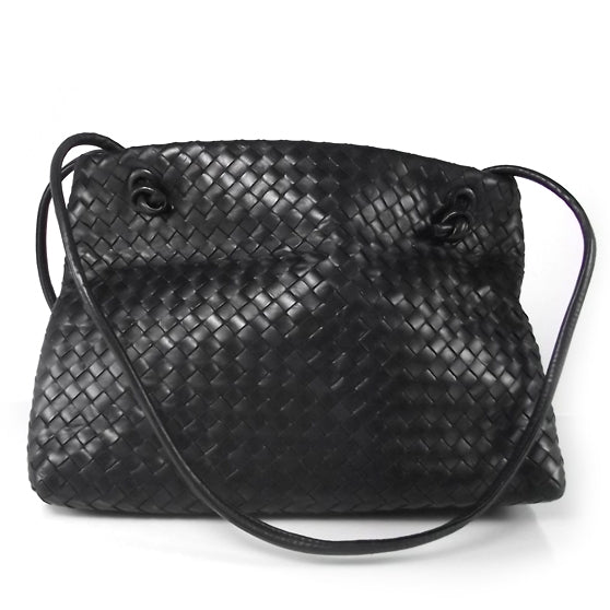 Bottega Veneta Vintage Woven Shoulder Bag Dark Turquoise 1 of 7