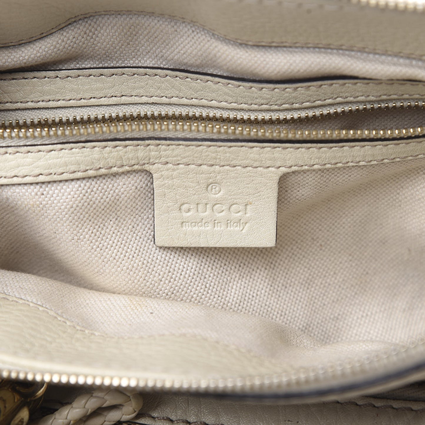 Monogram GG Canvas Small Bella Top Handle Bag Off White