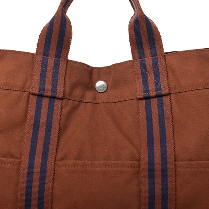 Hermes Canvas Fourre Tout MM Brown 9 of 9