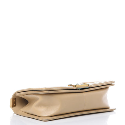 Chanel Lambskin Quilted Medium Boy Flap Light Beige 4 of 13