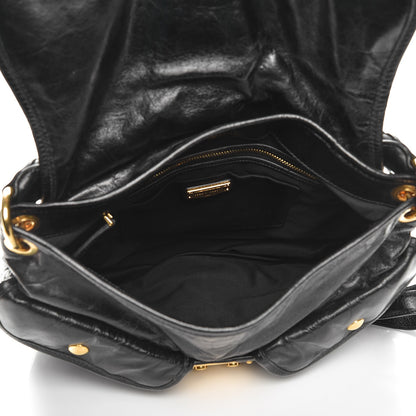 Miu Miu Nappa Matelasse Coffer Hobo Black 6 of 9