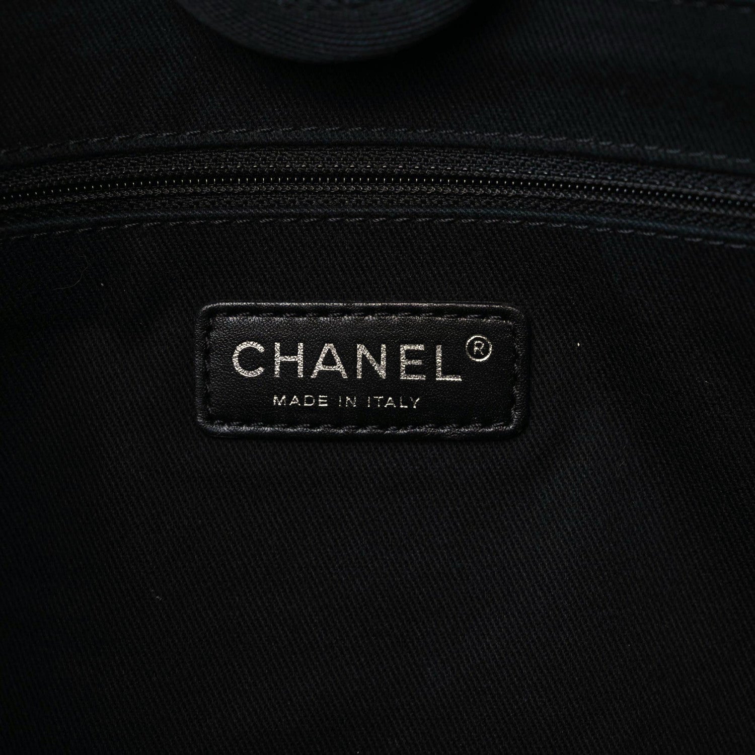 Chanel Canvas Small Deauville Tote Grey 6 of 17