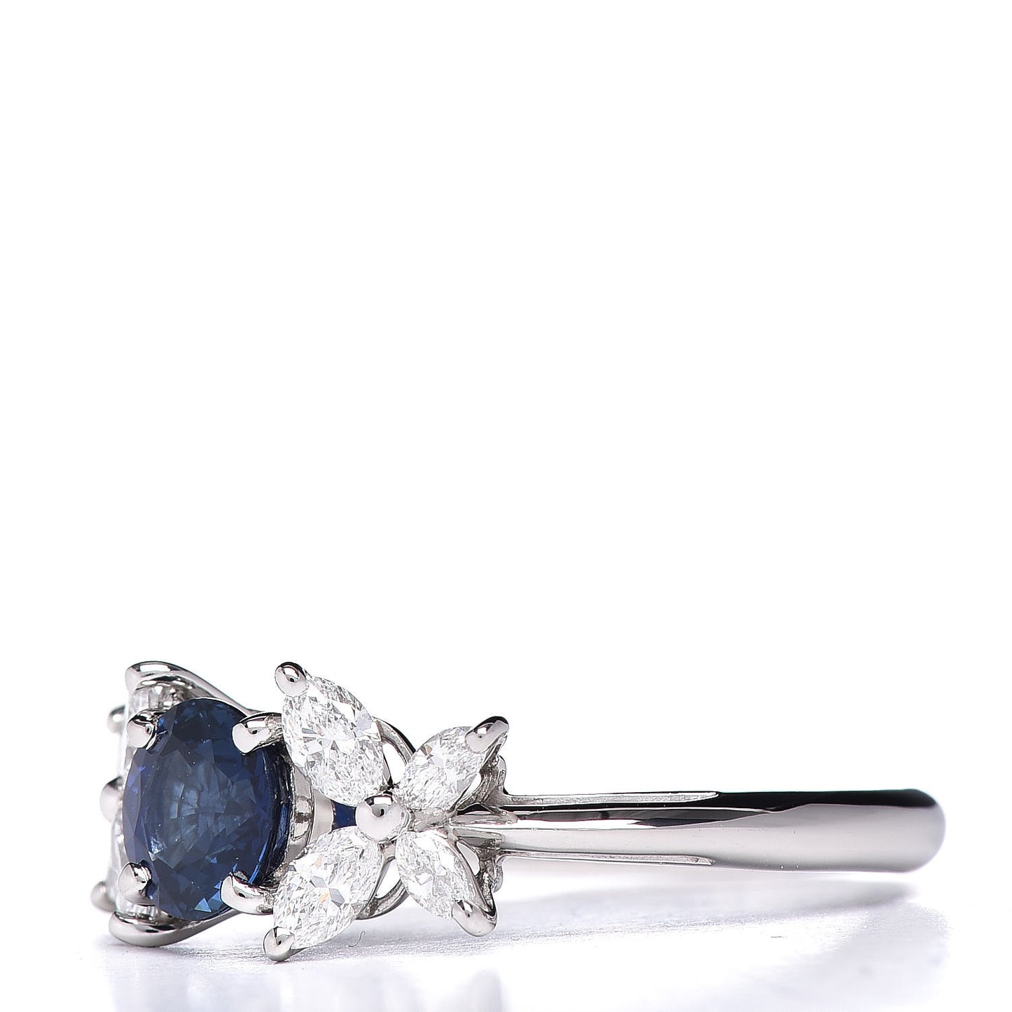 Platinum Diamond Tanzanite Victoria Ring 54 7