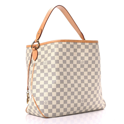 Louis Vuitton Damier Azur Delightful MM Rose Ballerine 3 of 22
