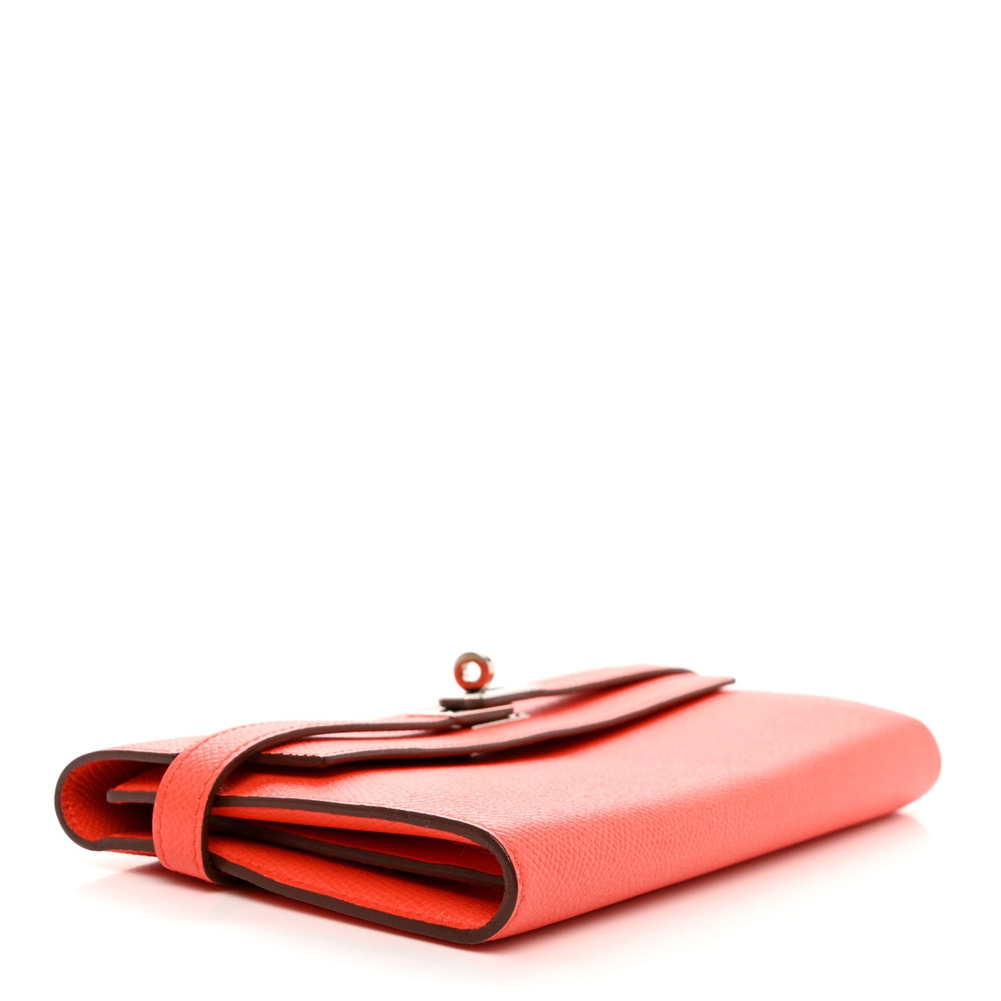 Epsom Kelly Longue Wallet Orange Poppy