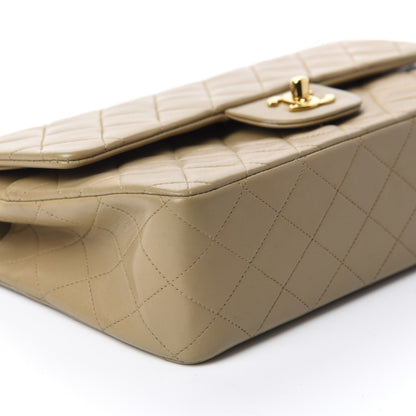 Chanel Lambskin Quilted Medium Double Flap Beige 6 of 14
