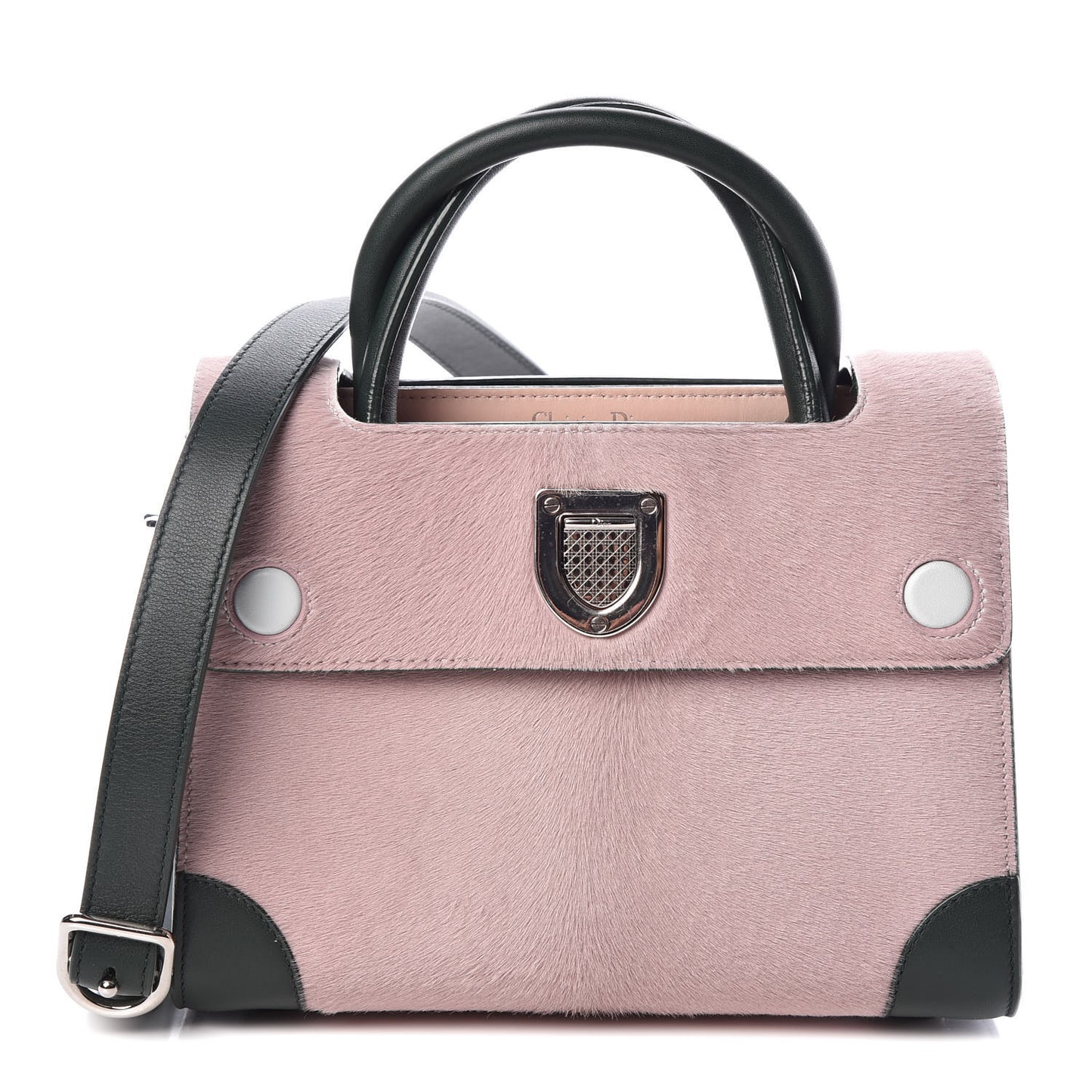 Calf Hair Calfskin Tri-Color Mini Diorever Flap Pink