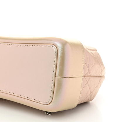 Chanel Iridescent Lambskin Calfskin Small Quilted Gabrielle Backpack Light Pink 10 of 11