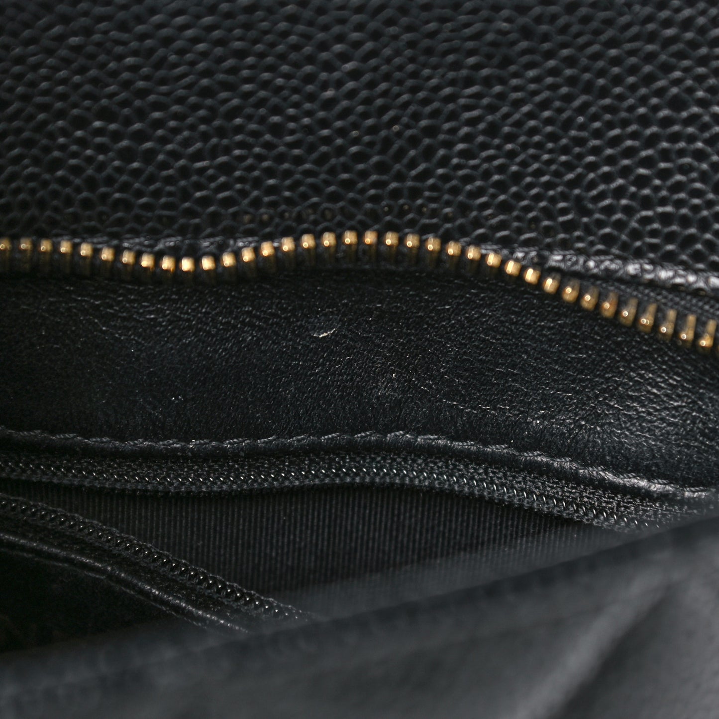 Caviar Quilted Medallion Tote Black