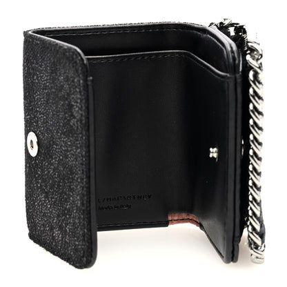 Stella McCartney Shaggy Deer Small Falabella Flap Wallet Black 5 of 7