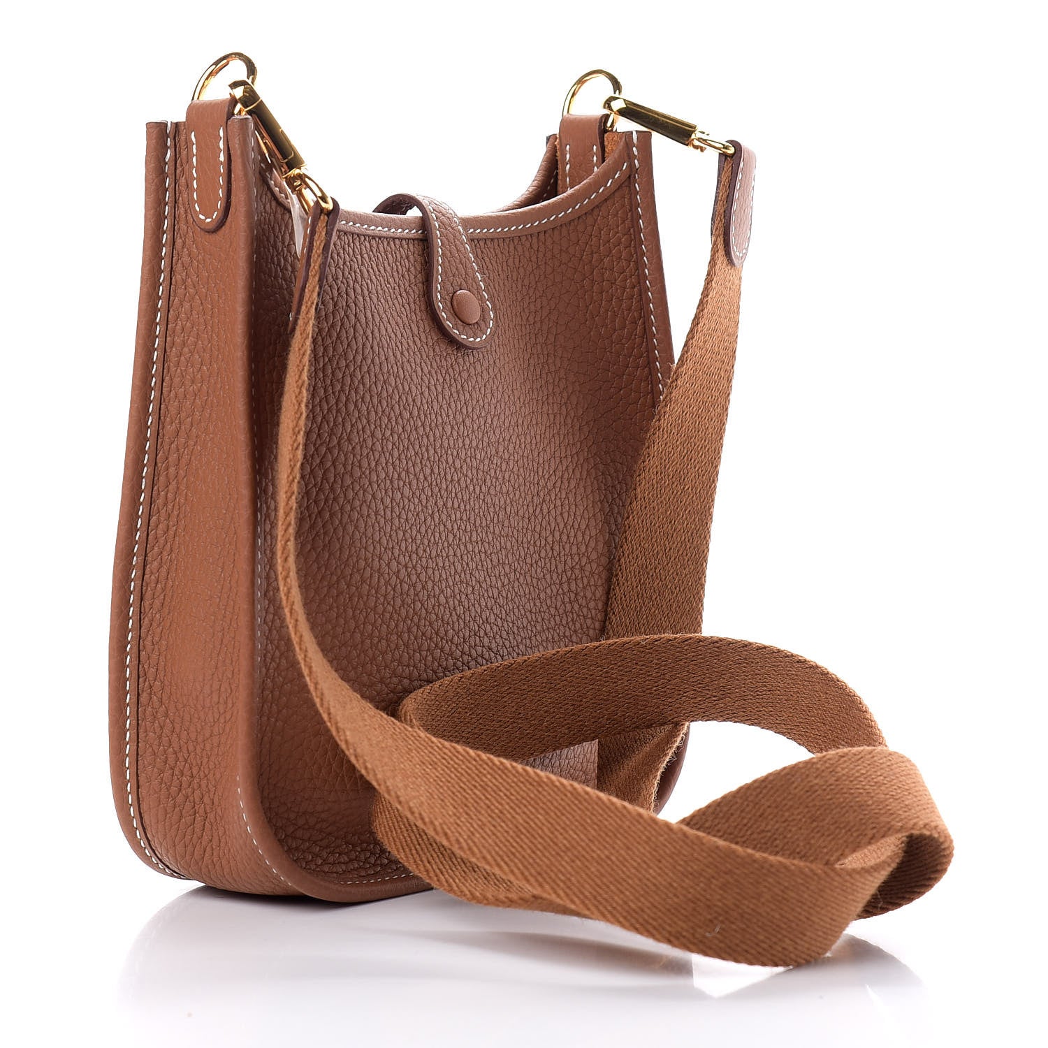Hermes Taurillon Clemence Evelyne TPM Gold 3 of 8
