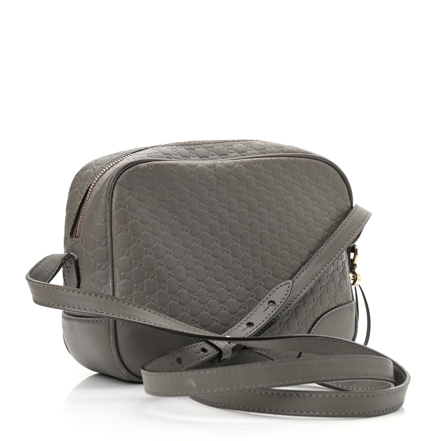 Microguccissima Mini Bree Messenger Bag Grey