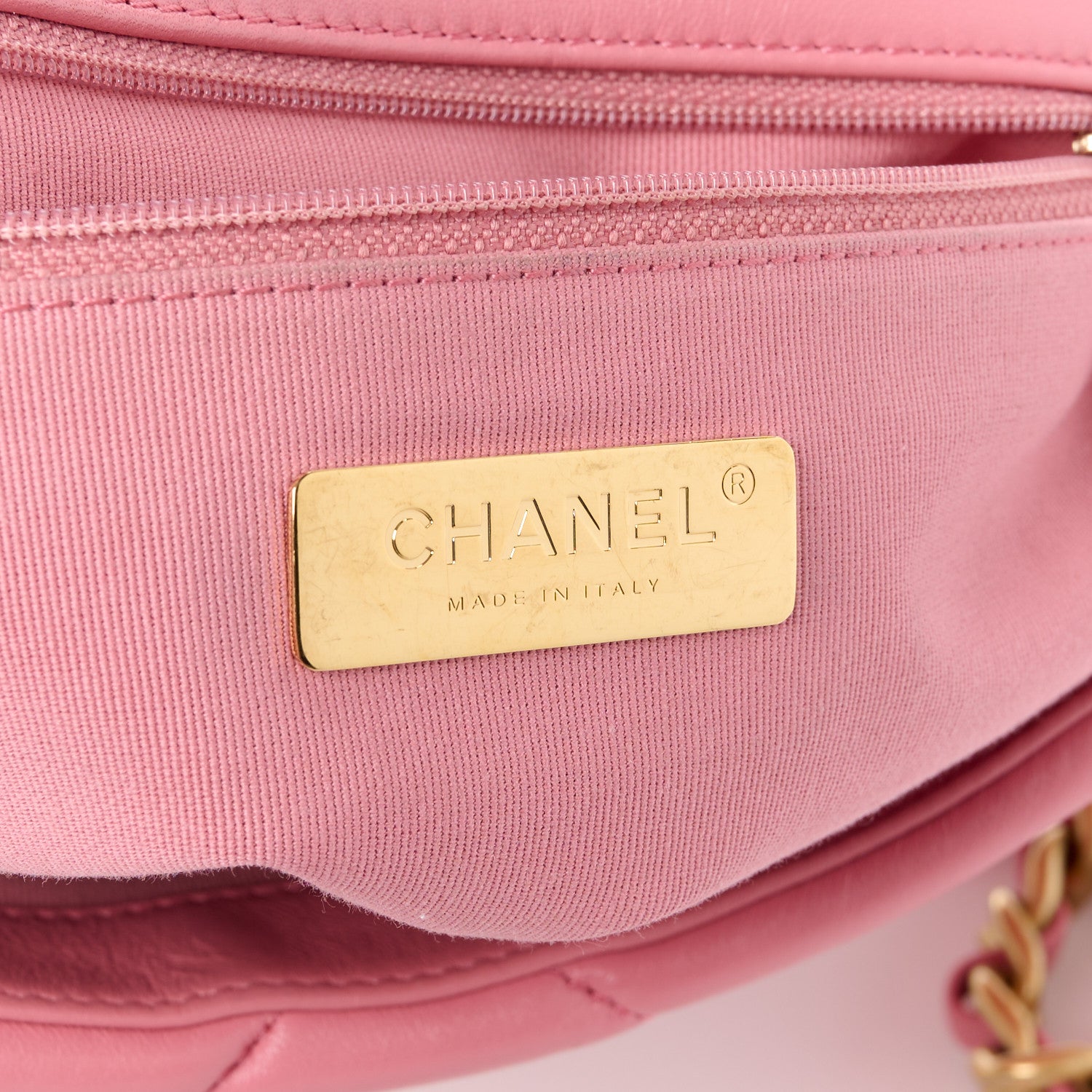 Chanel Lambskin Quilted Medium Chanel 19 Flap Dark Pink 7 of 15