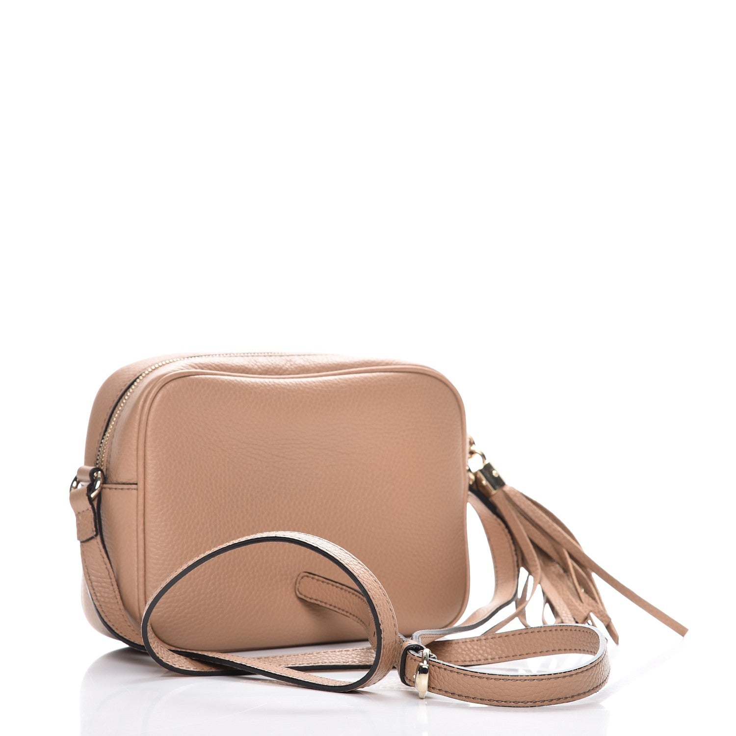 Gucci Pebbled Calfskin Small Soho Disco Bag Camelia 3 of 11
