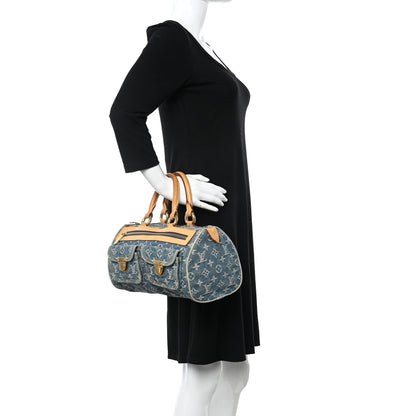 Louis Vuitton Monogram Denim Neo Speedy Blue 2 of 10