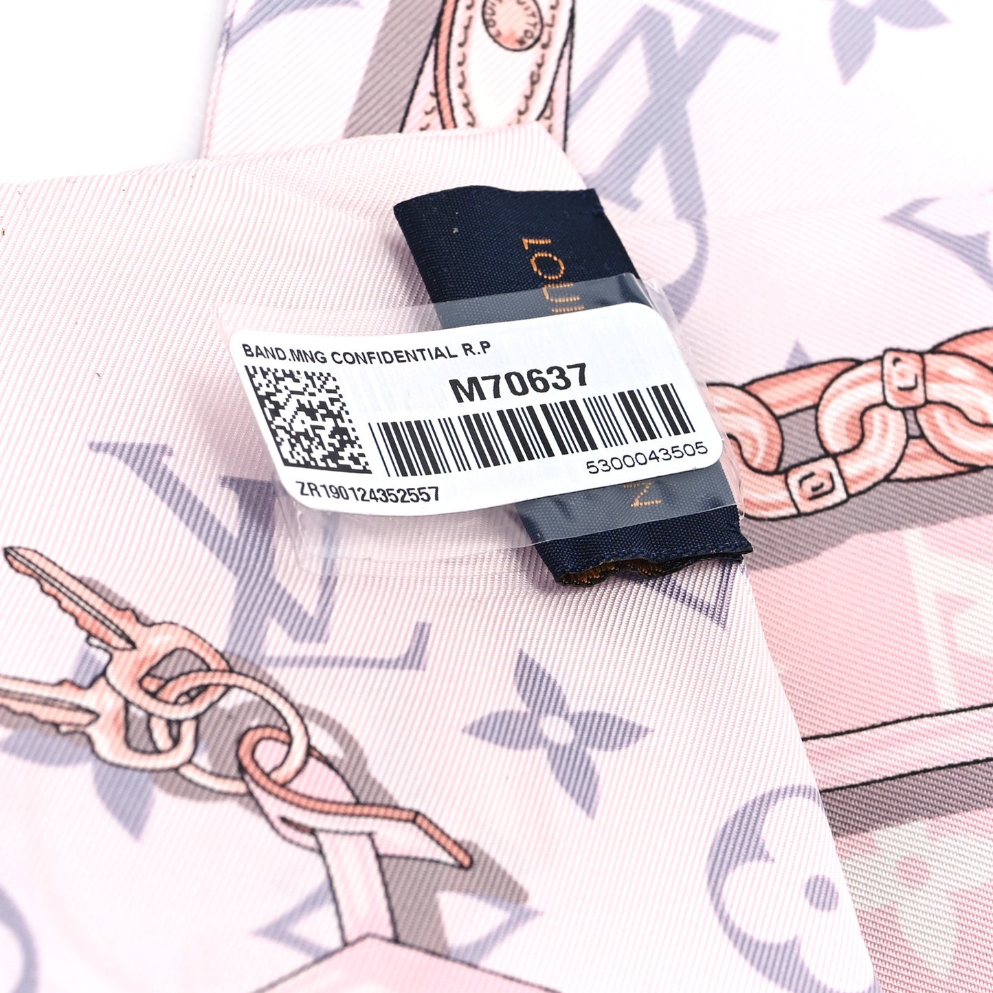 Silk Monogram Confidential Bandeau Light Pink