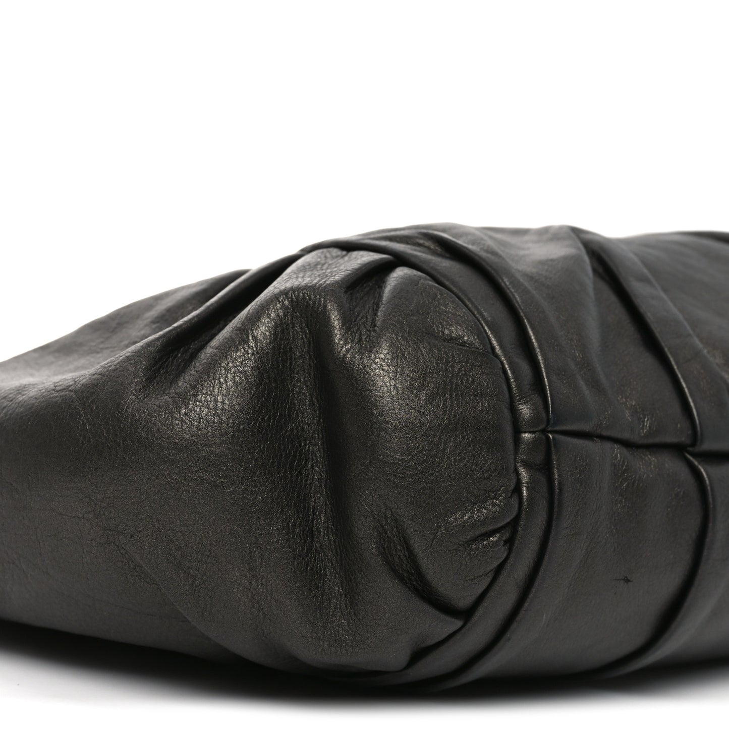Royal Calf Pleated Hobo Grafite Mordore