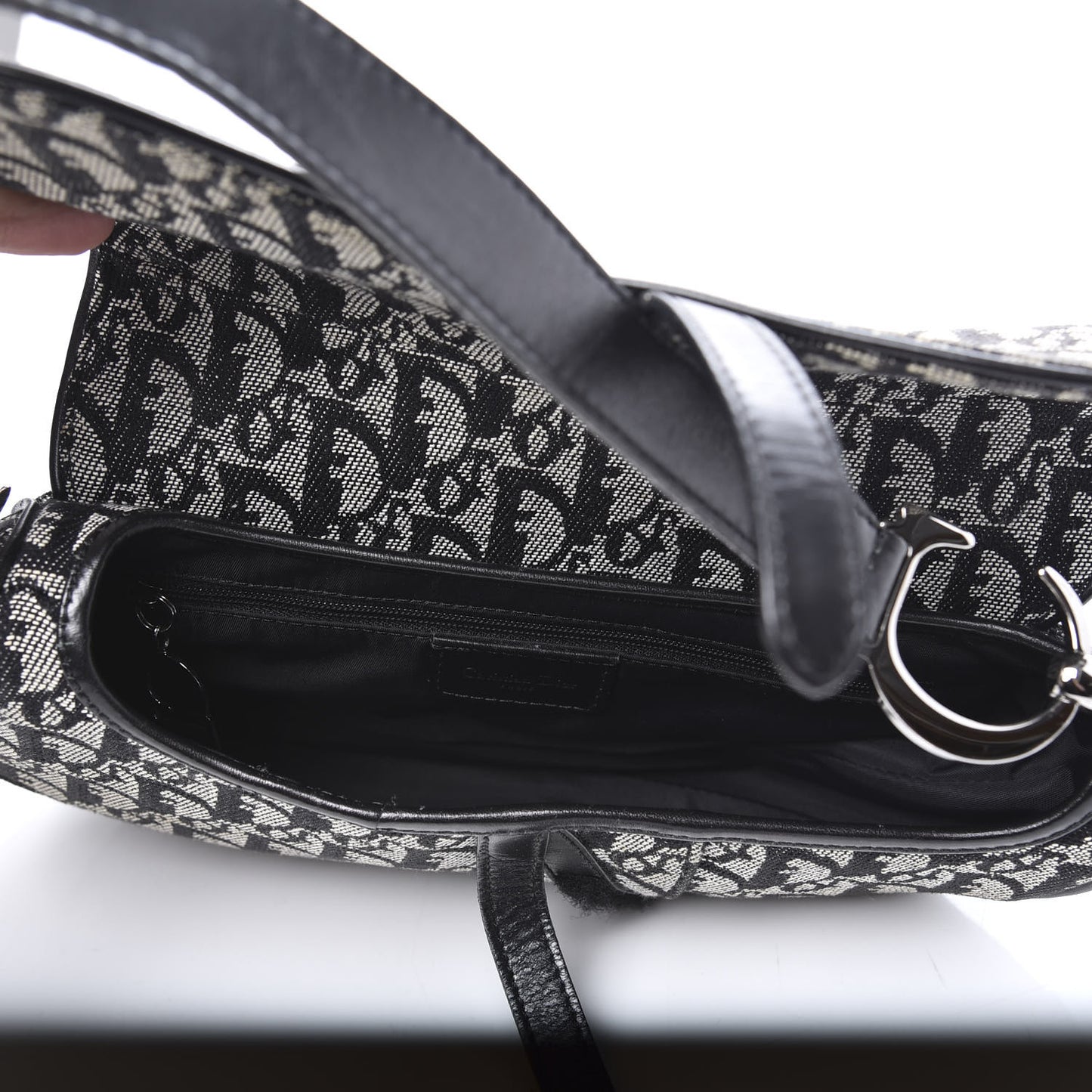 Monogram Saddle Bag Black