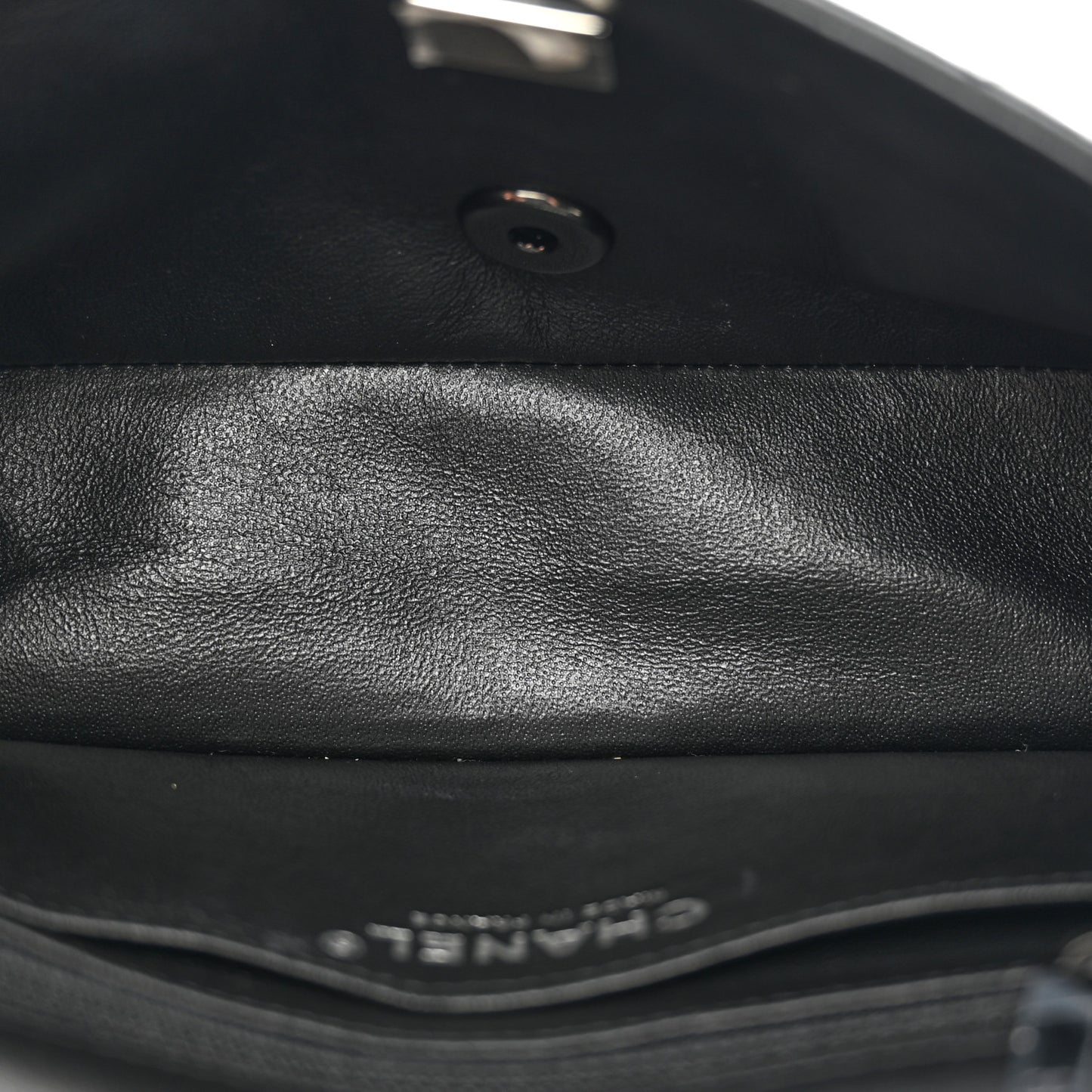 Lambskin Quilted Mini Rectangular Flap So Black