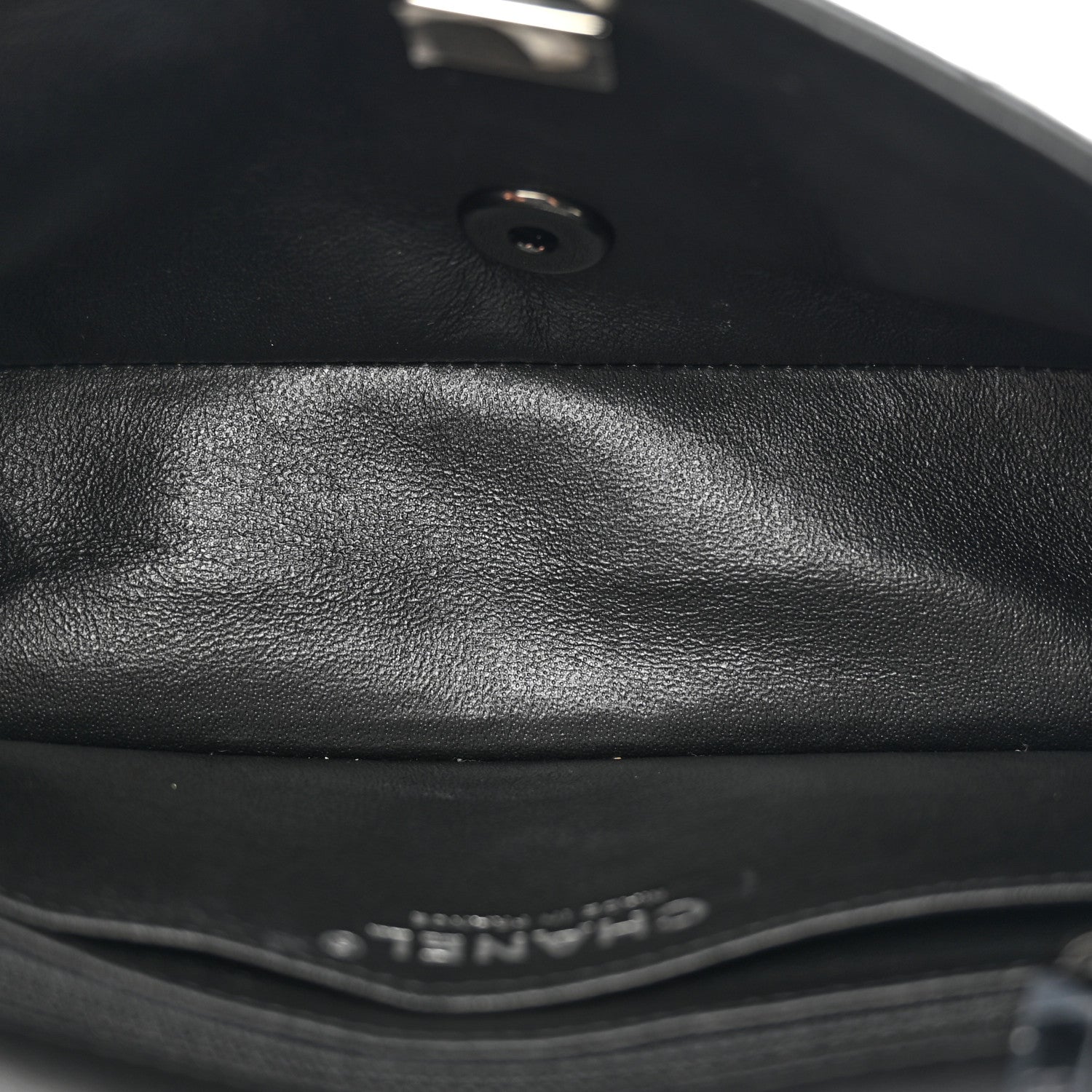 Chanel Lambskin Quilted Mini Rectangular Flap So Black 5 of 12