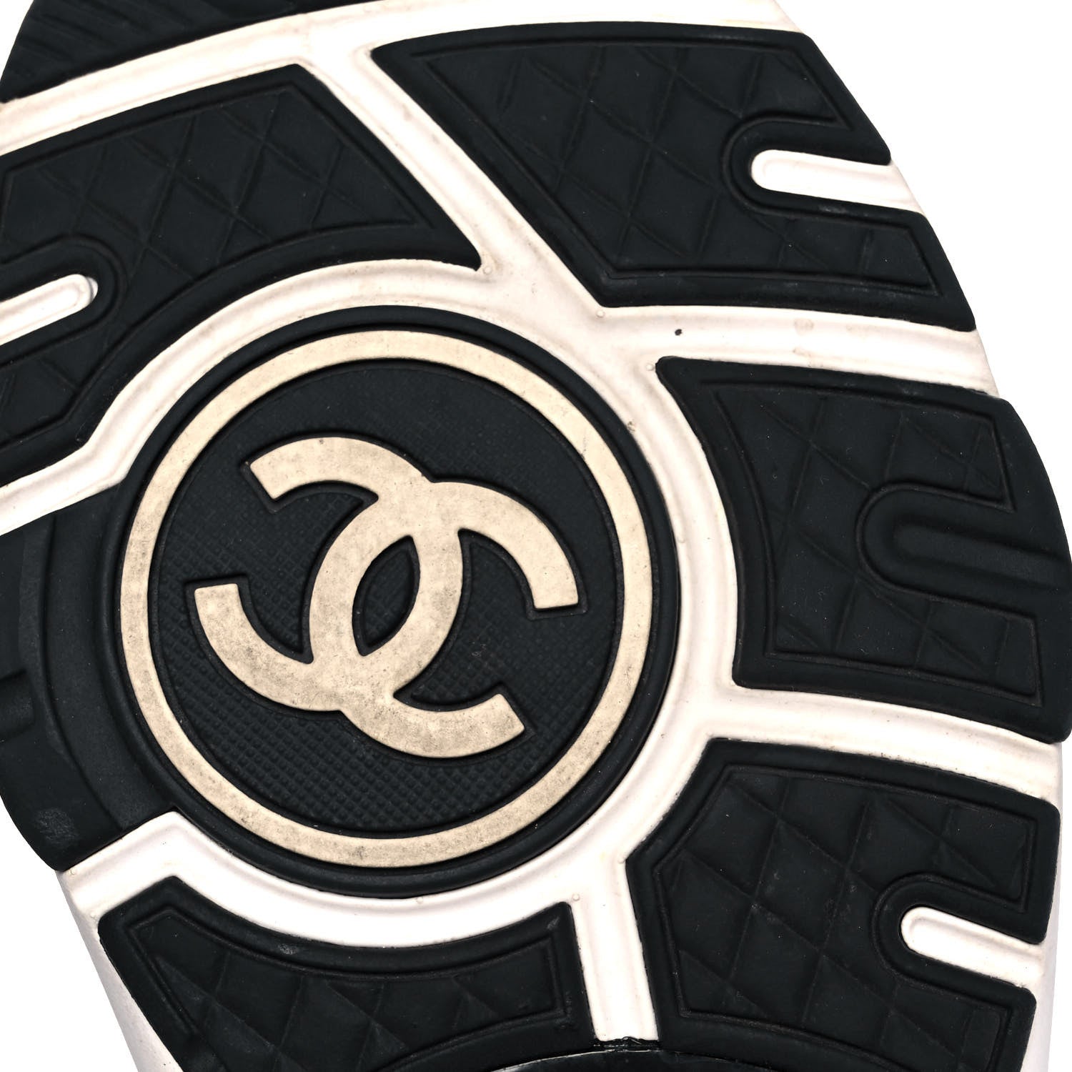Chanel Fabric Suede Calfskin Womens CC Sneakers 40 Dark Green Black 6 of 8