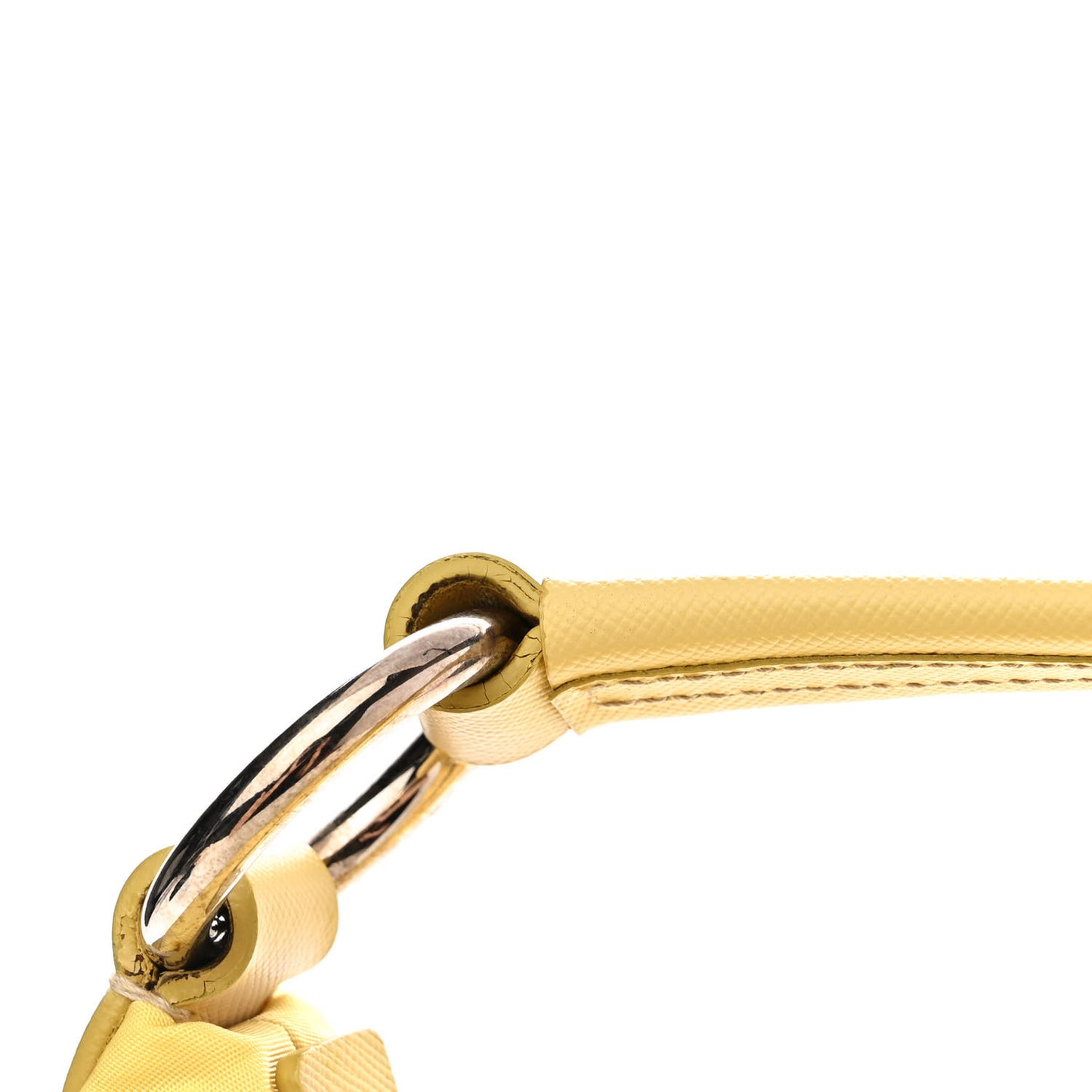 Tessuto Nylon Saffiano Sacca Shoulder Bag Ananas