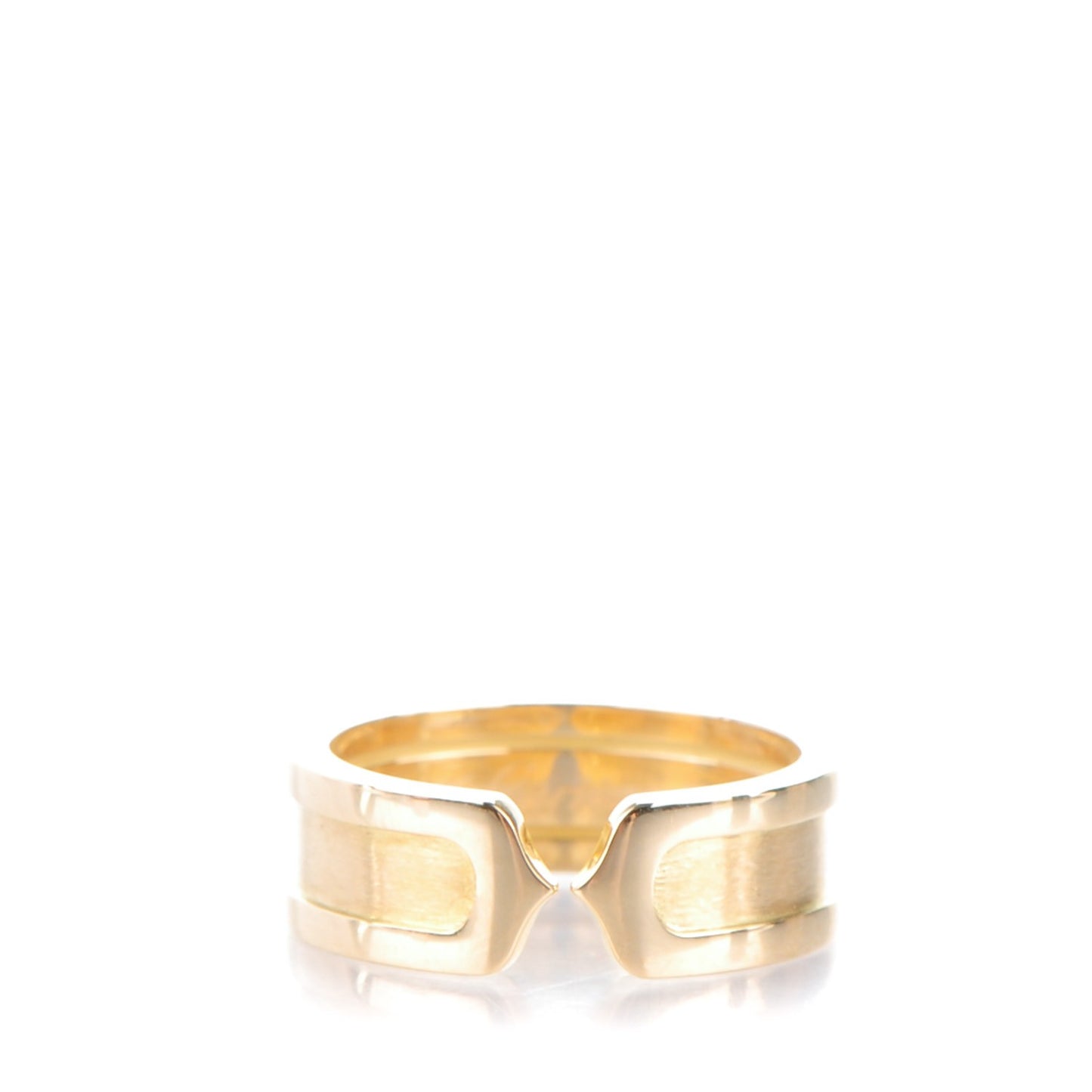 18K Yellow Gold 7mm C De Ring 52 6.25