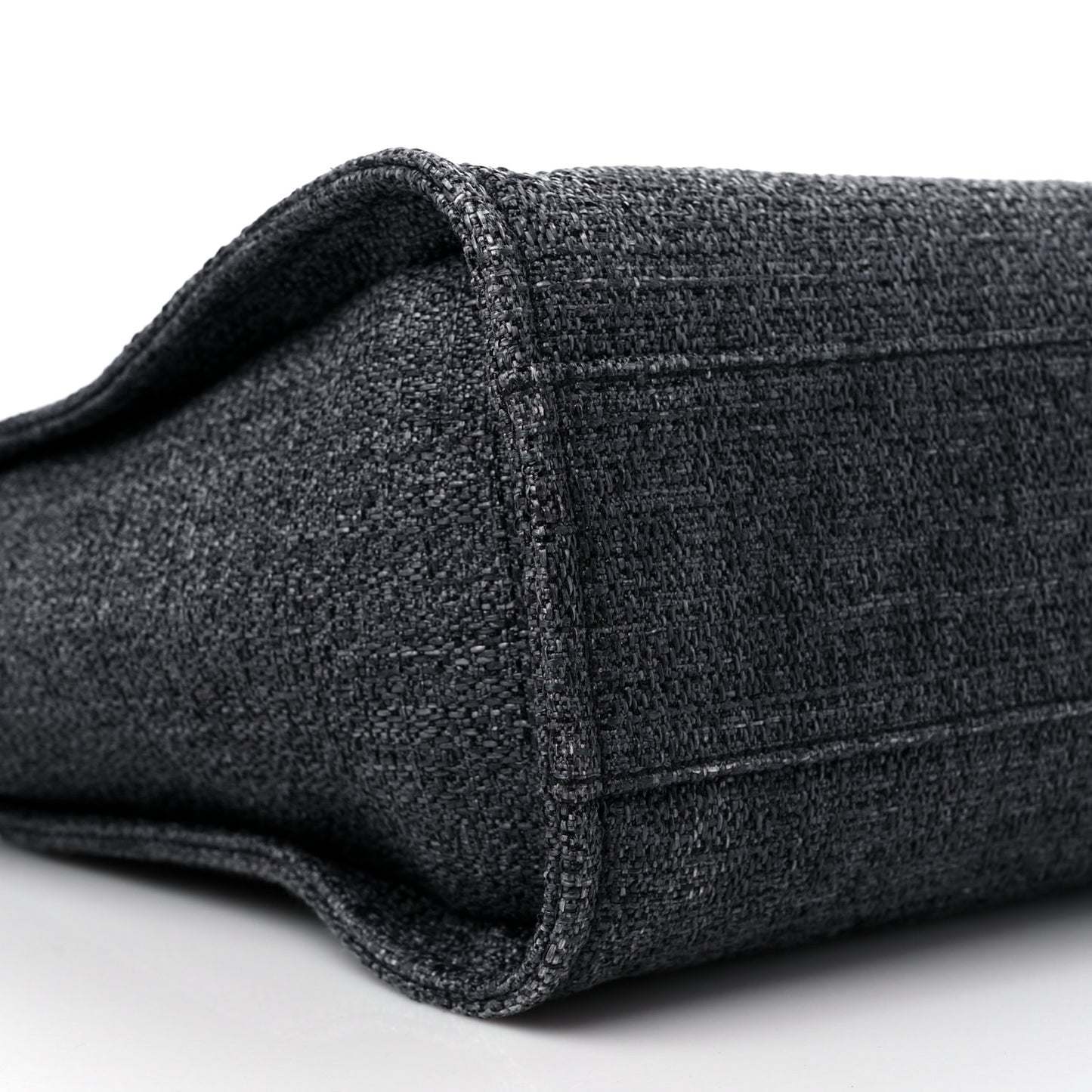 Lurex Boucle Small Deauville Tote Black