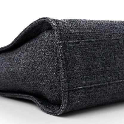 Chanel Lurex Boucle Small Deauville Tote Black 9 of 10