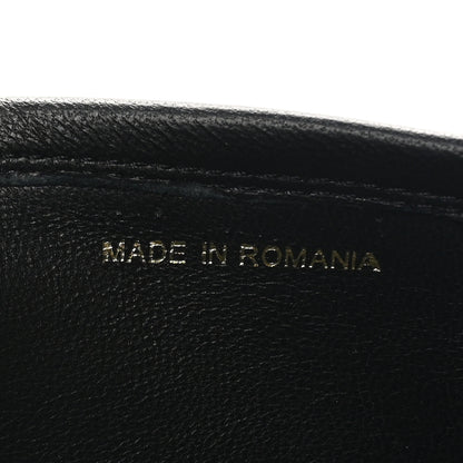 Chanel Lambskin Mens Stitched CC Loafers 42 Black 10 of 11