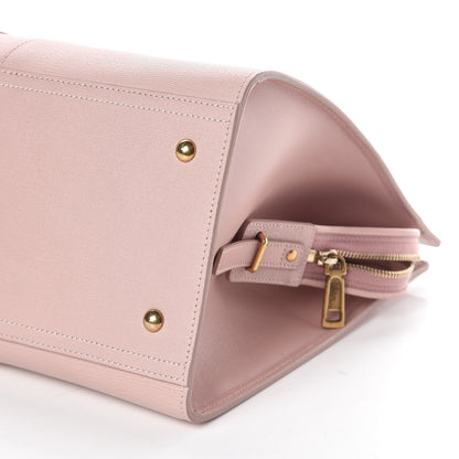 Saint Laurent Textured Calfskin Medium Cabas ChYc Light Pink 9 of 9