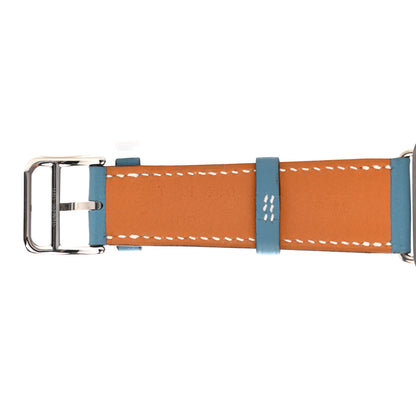 Hermes Swift 38mm Apple Watch Double Tour Band Blue Jean 4 of 4