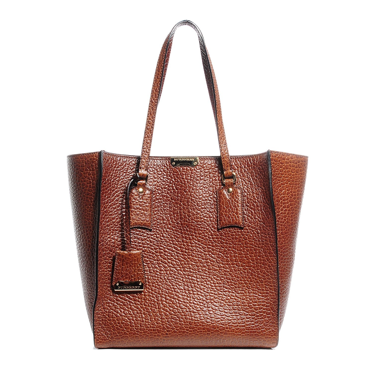 Burberry Heritage Grain Medium Woodbury Tote Brown 1 of 11