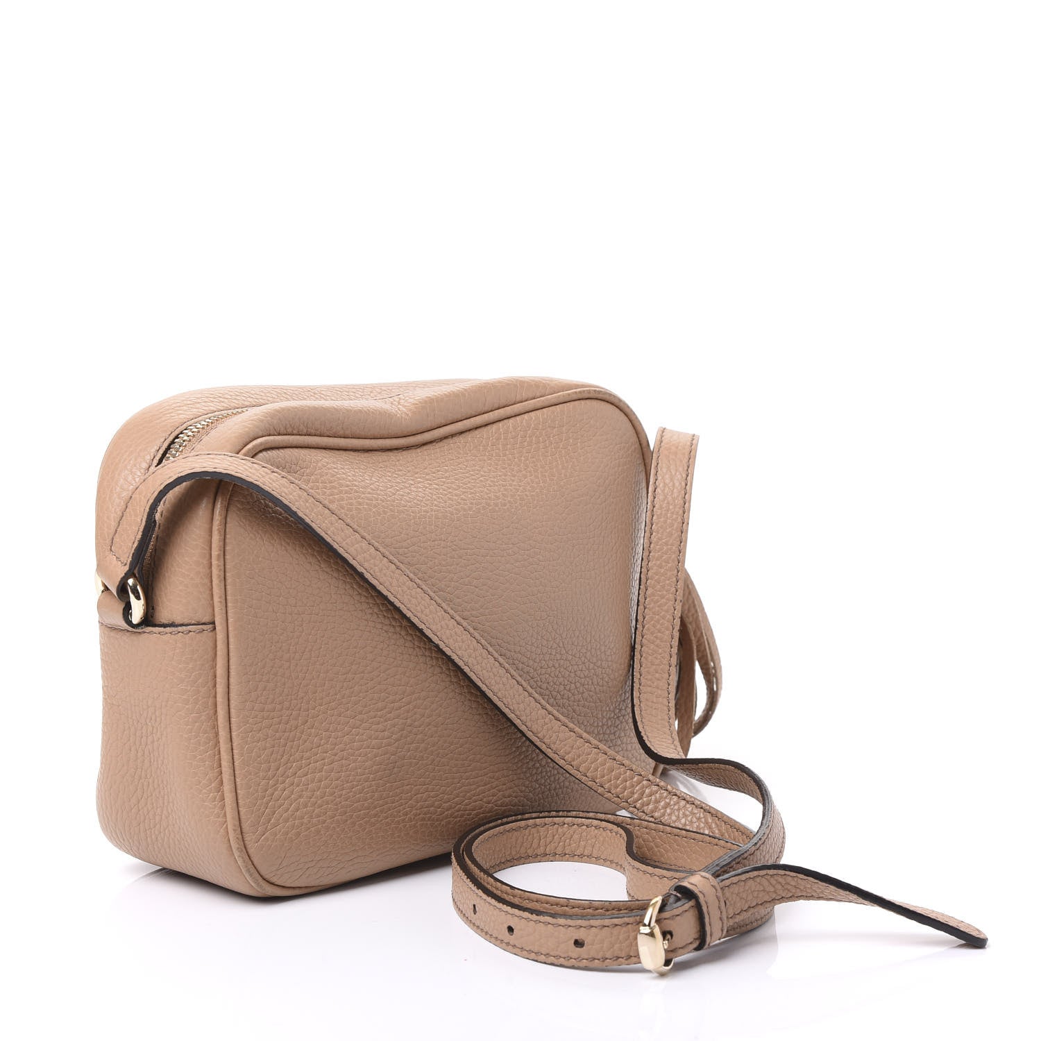 Gucci Pebbled Calfskin Small Soho Disco Bag Rose Beige 2 of 11