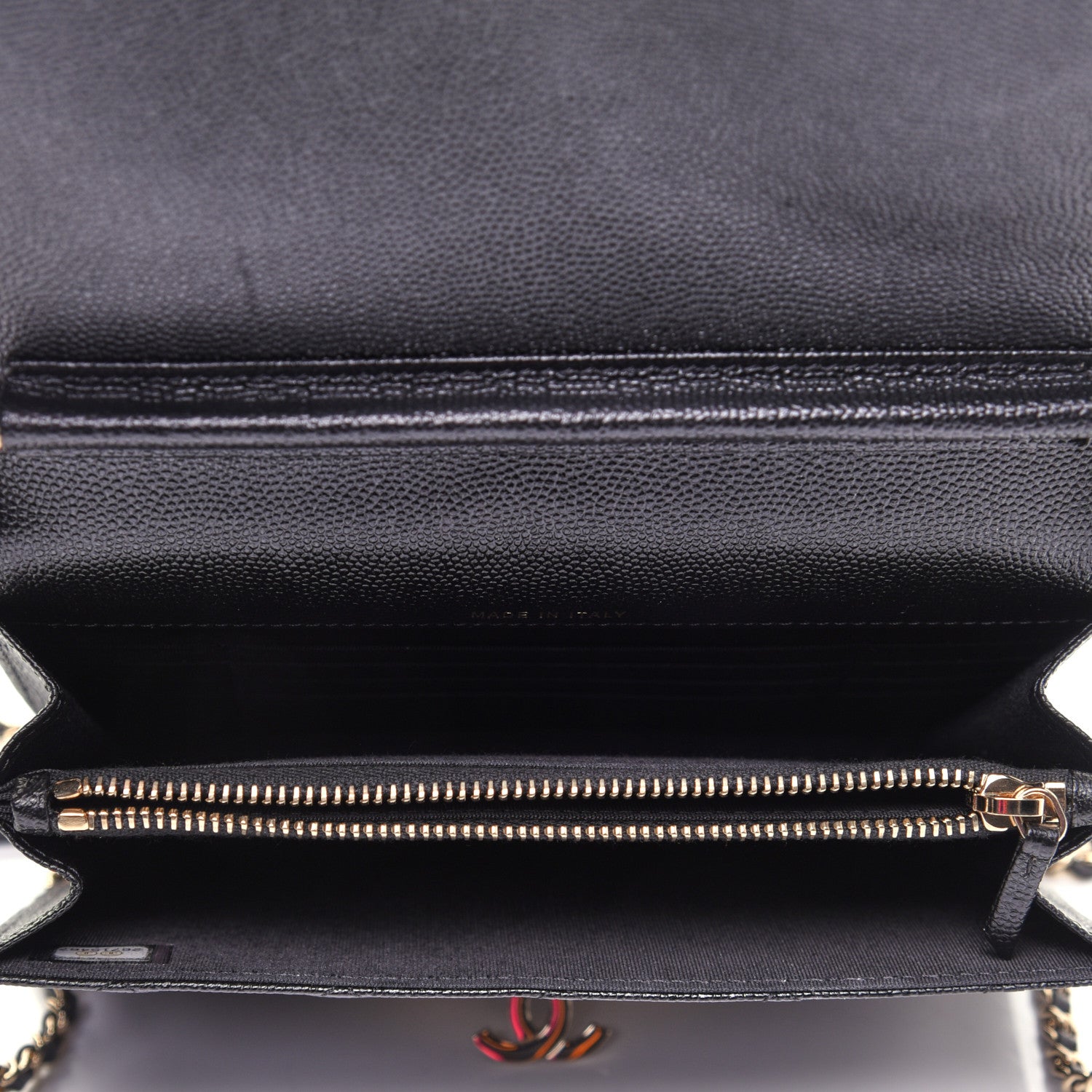 Chanel Caviar Quilted Golden Class Wallet On Chain WOC Black 5 of 14