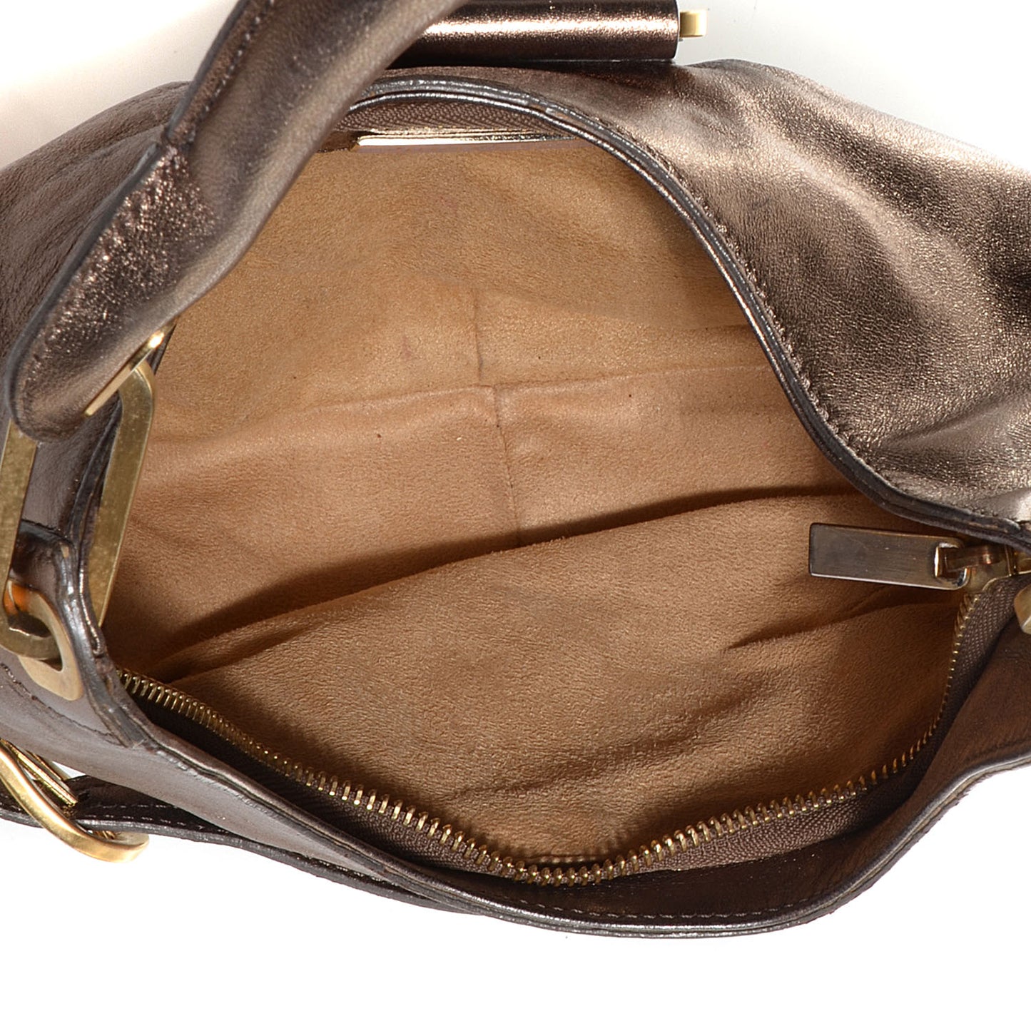 Metallic Leather Small Tulita Hobo