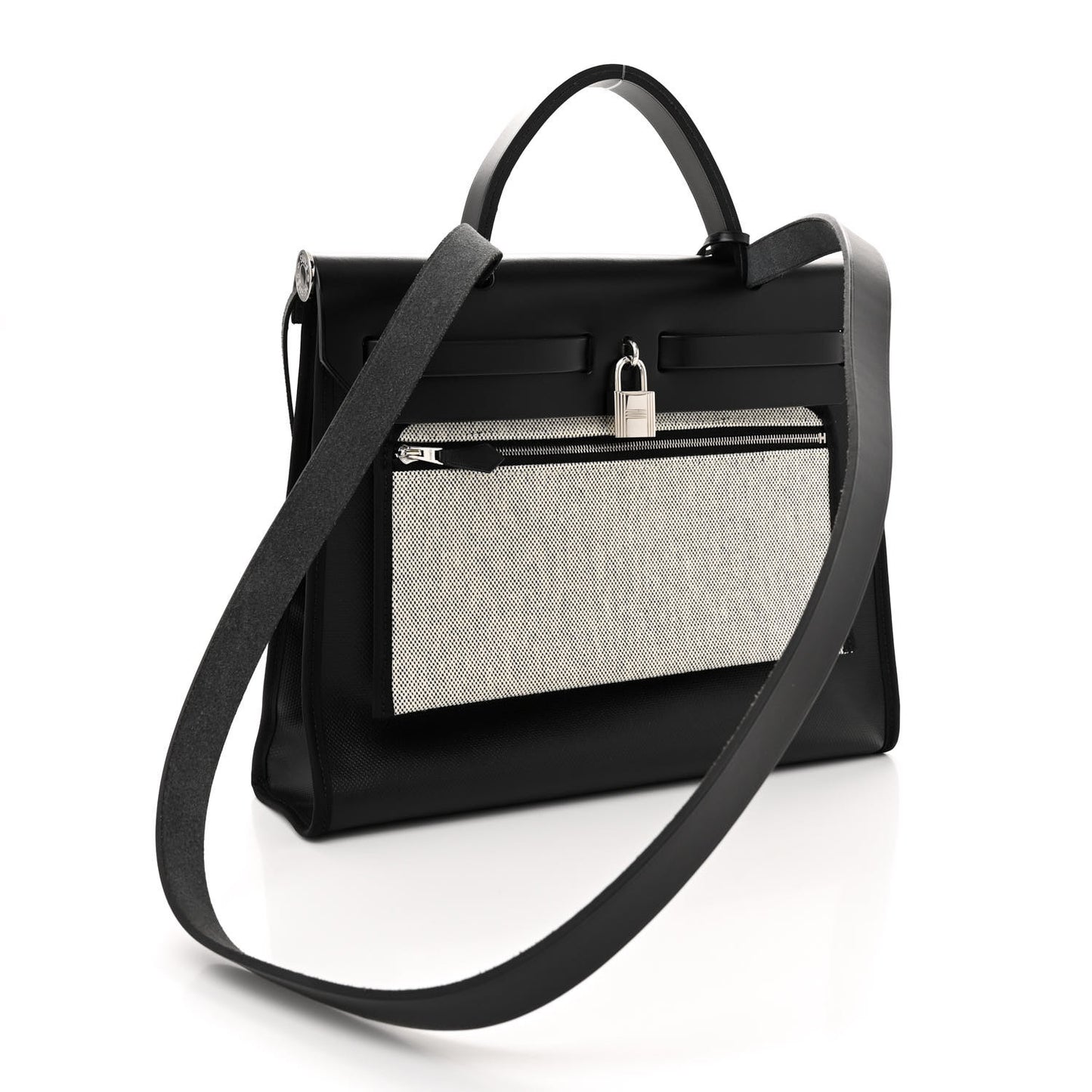 Toile H Berline Vache Hunter Herbag Zip PM 31 Black Ecru