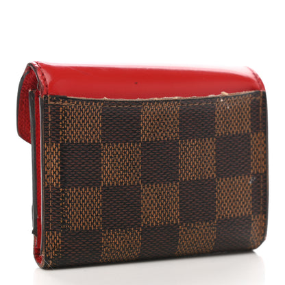 Louis Vuitton Damier Ebene Zoe Wallet Coquelicot 3 of 17