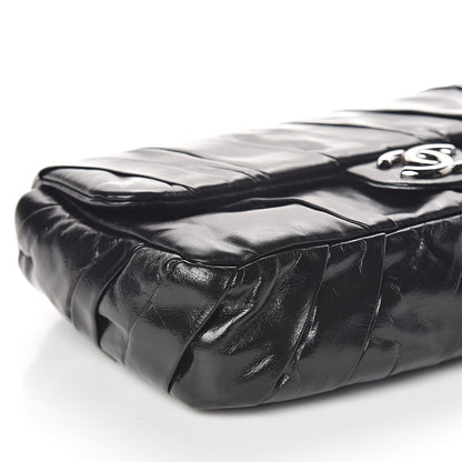 Chanel Glazed Calfskin Twisted Medium Flap Black 9 of 10