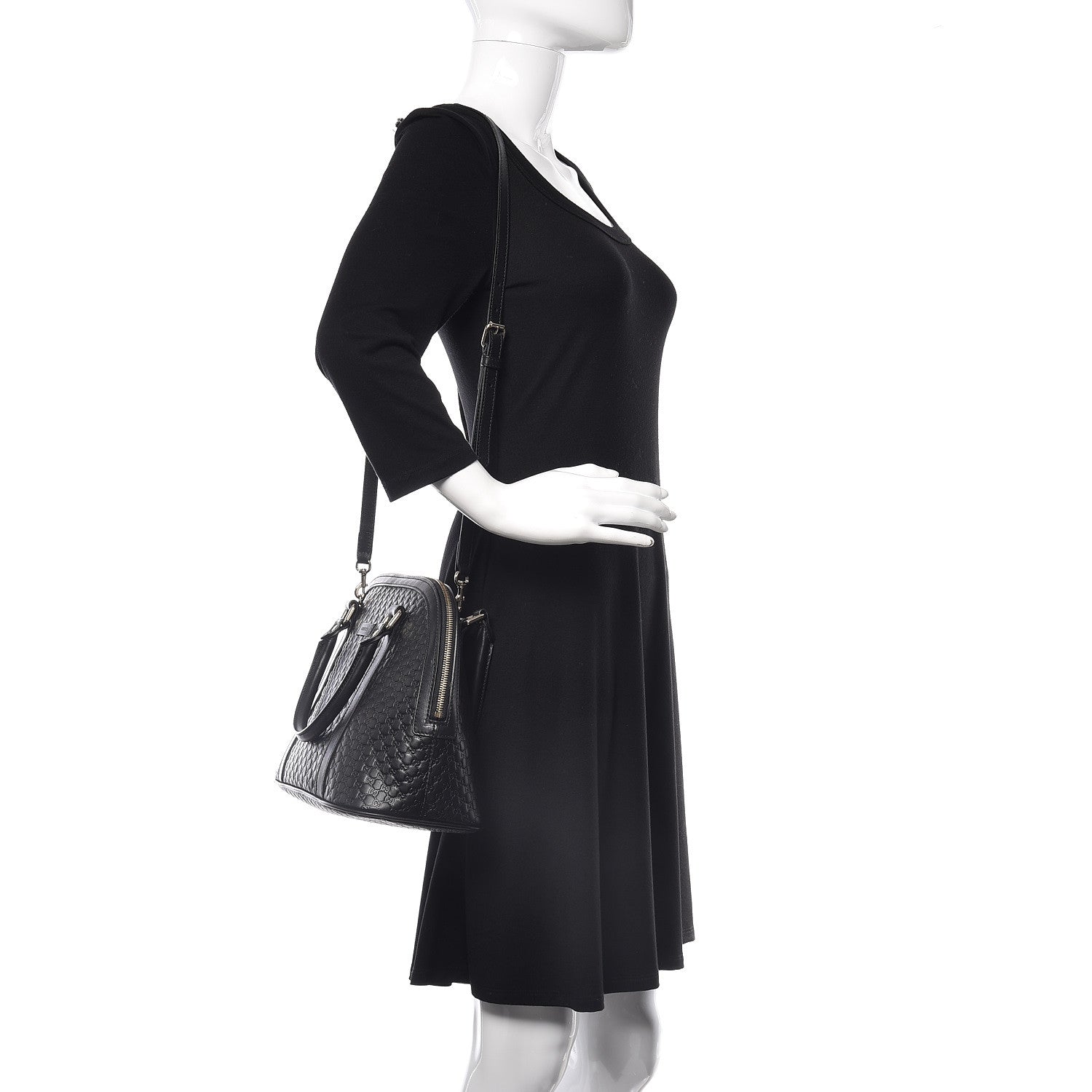 Gucci Microguccissima Medium Dome Bag Black 3 of 11